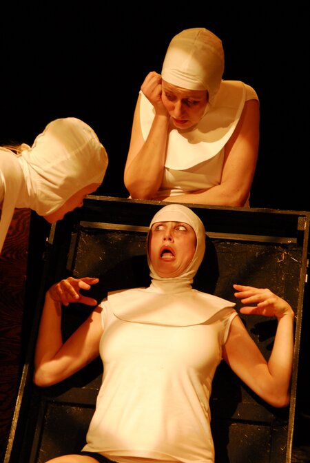 THE CONVENT by Jo Strømgren Kompani. On picture: Guri Glans, Gunhild Aubert Opdal, Ulla Broch.